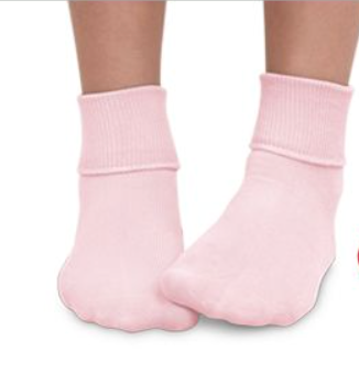 Organic Turn Cuff Socks | Pink
