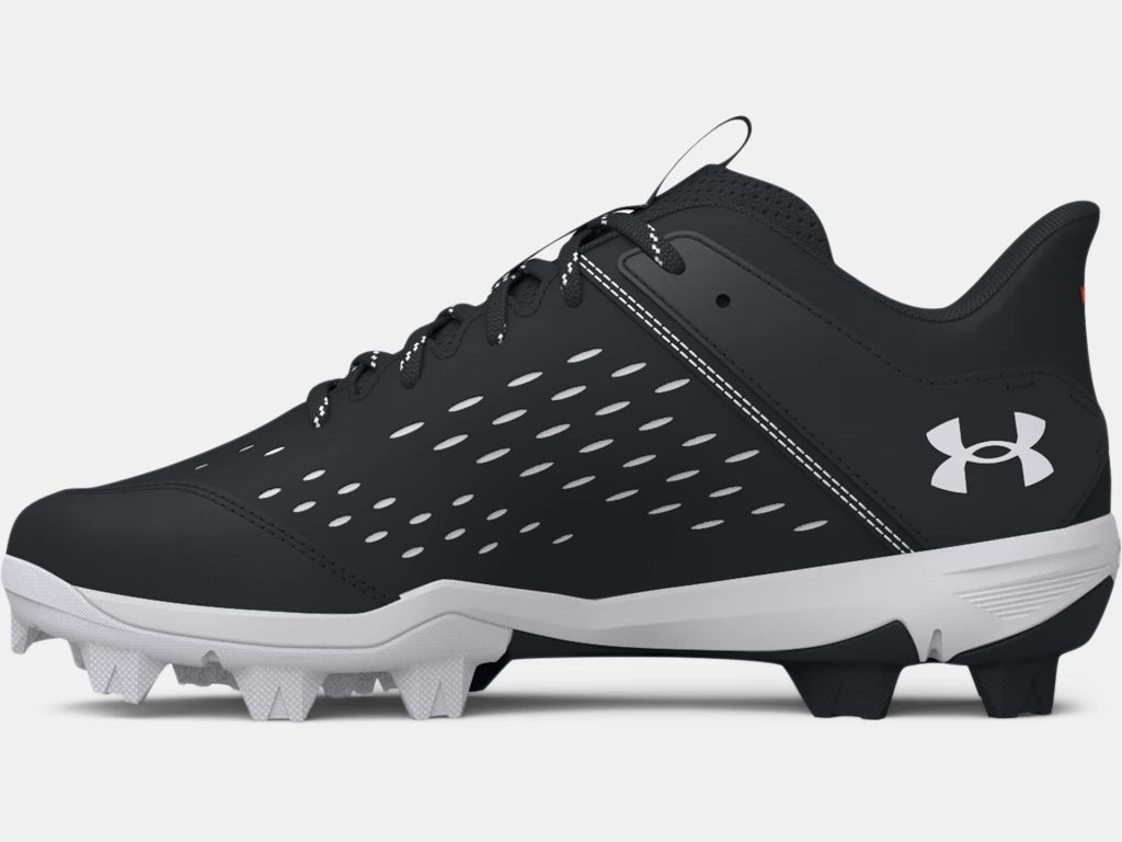  Under Armour Men's Leadoff Low Rubber Molded Cleat Shoe,  Baseball Gray, 6.5