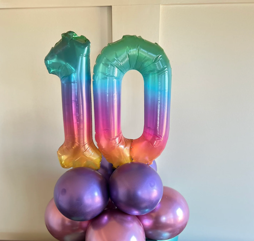 Numbered Mylar Balloons