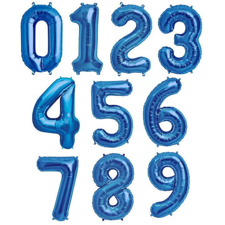 Number Balloons 34"- Blue