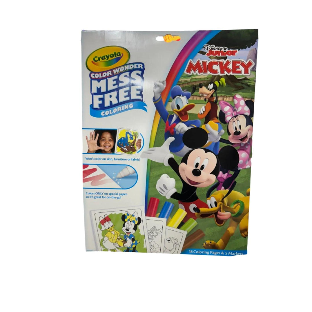 Crayola Color Wonder Mess Free coloring book with Disney Junior Mickey Mouse 