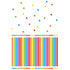 Rainbow Dots And Stripes Plastic Table Cover 54x84 Inch