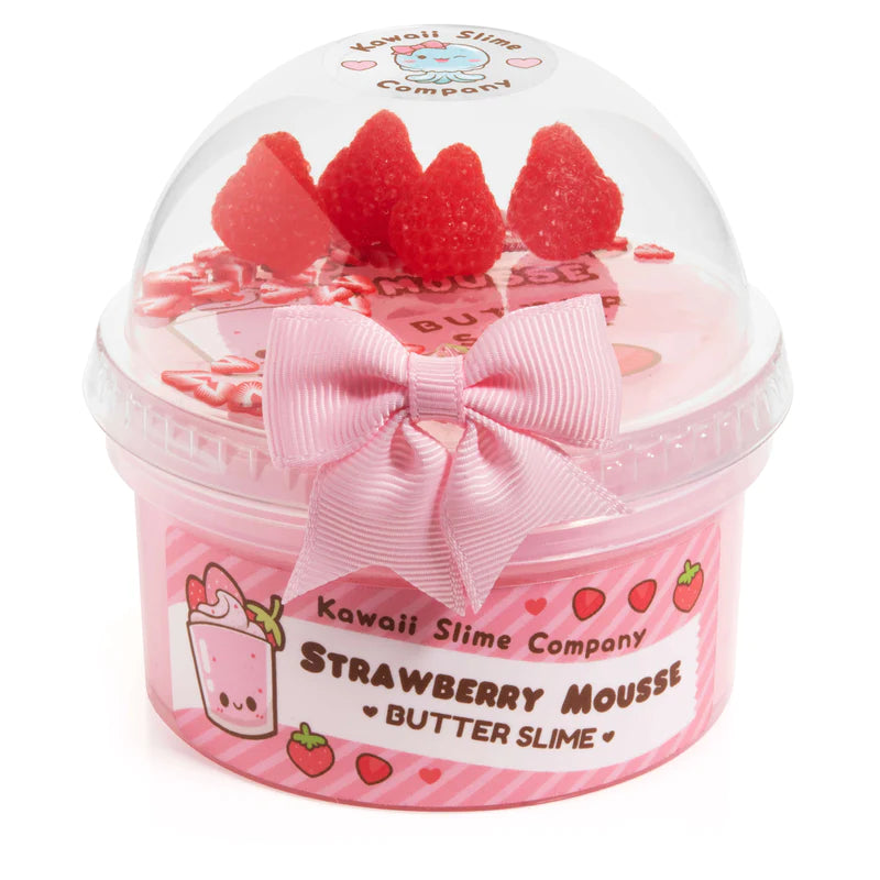 Strawberry Mousse Fluffy Butter Slime | Kawaii Slime Company