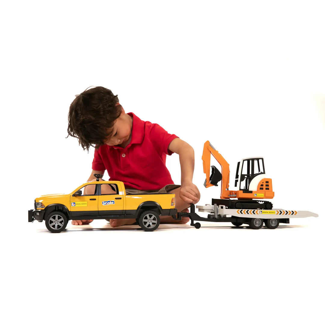 Bruder RAM Rental Service with Mini Excavator