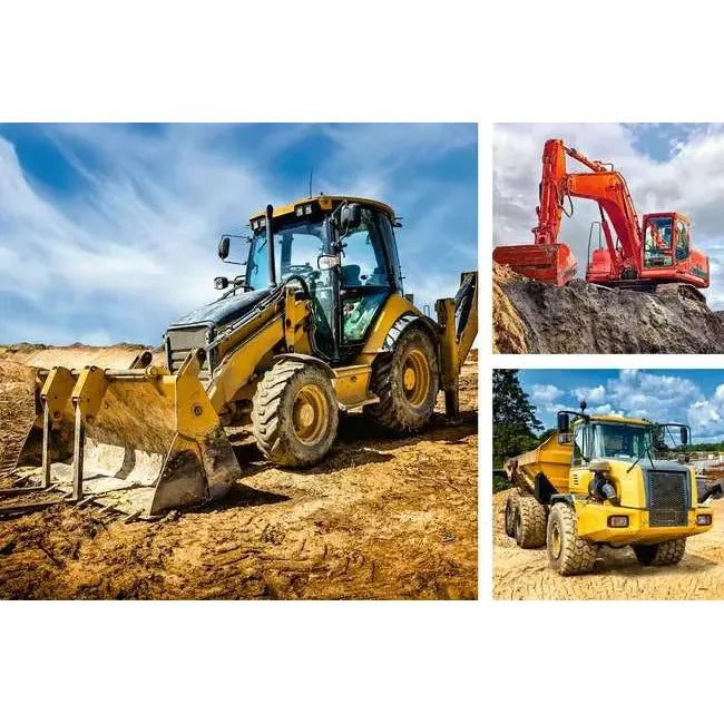 Diggers at Work 3 Puzzle Set (49 Piece Each)
