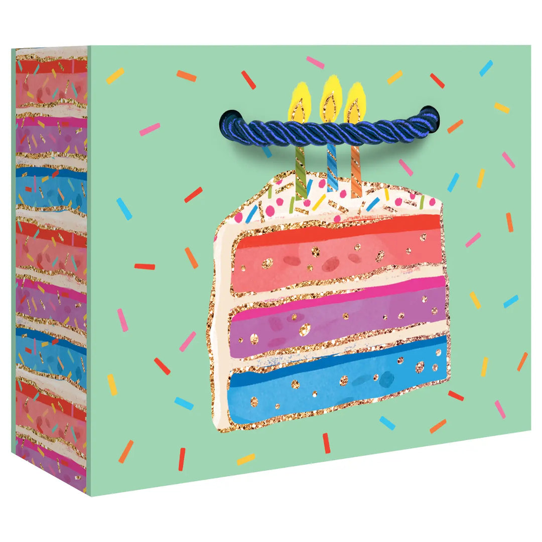 Birthday Cake Tiny Gift Bag 5" x 4" x 2"