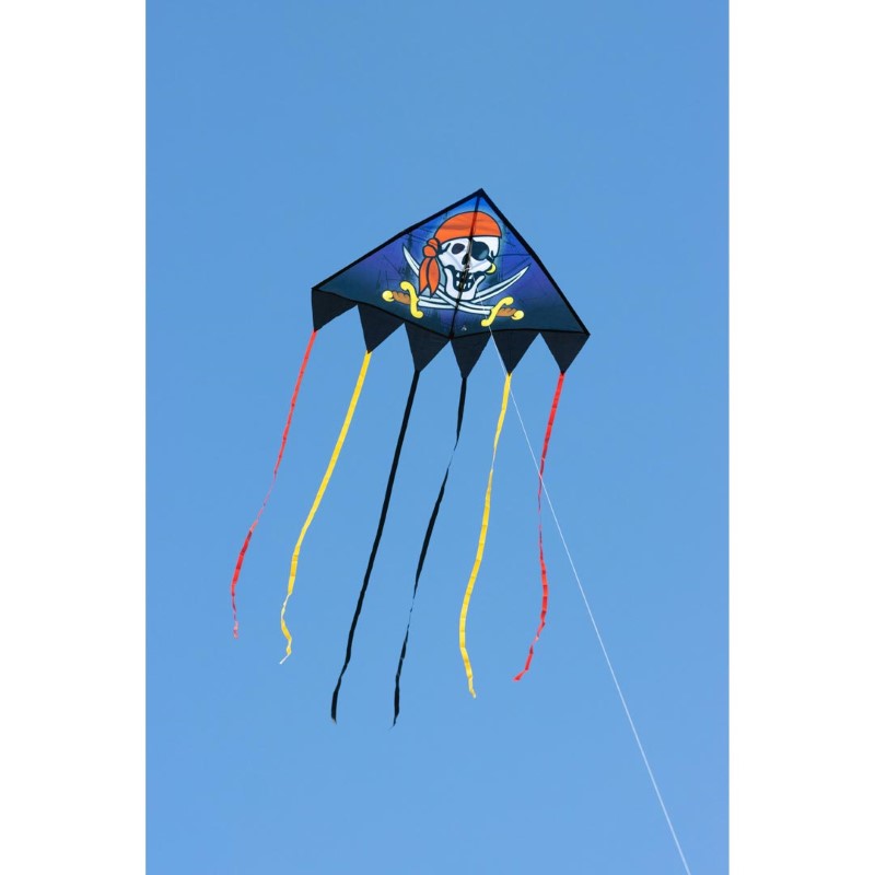 Single Line Kites | Delta Jolly Roger Pirate & Tie Dye (140cm)