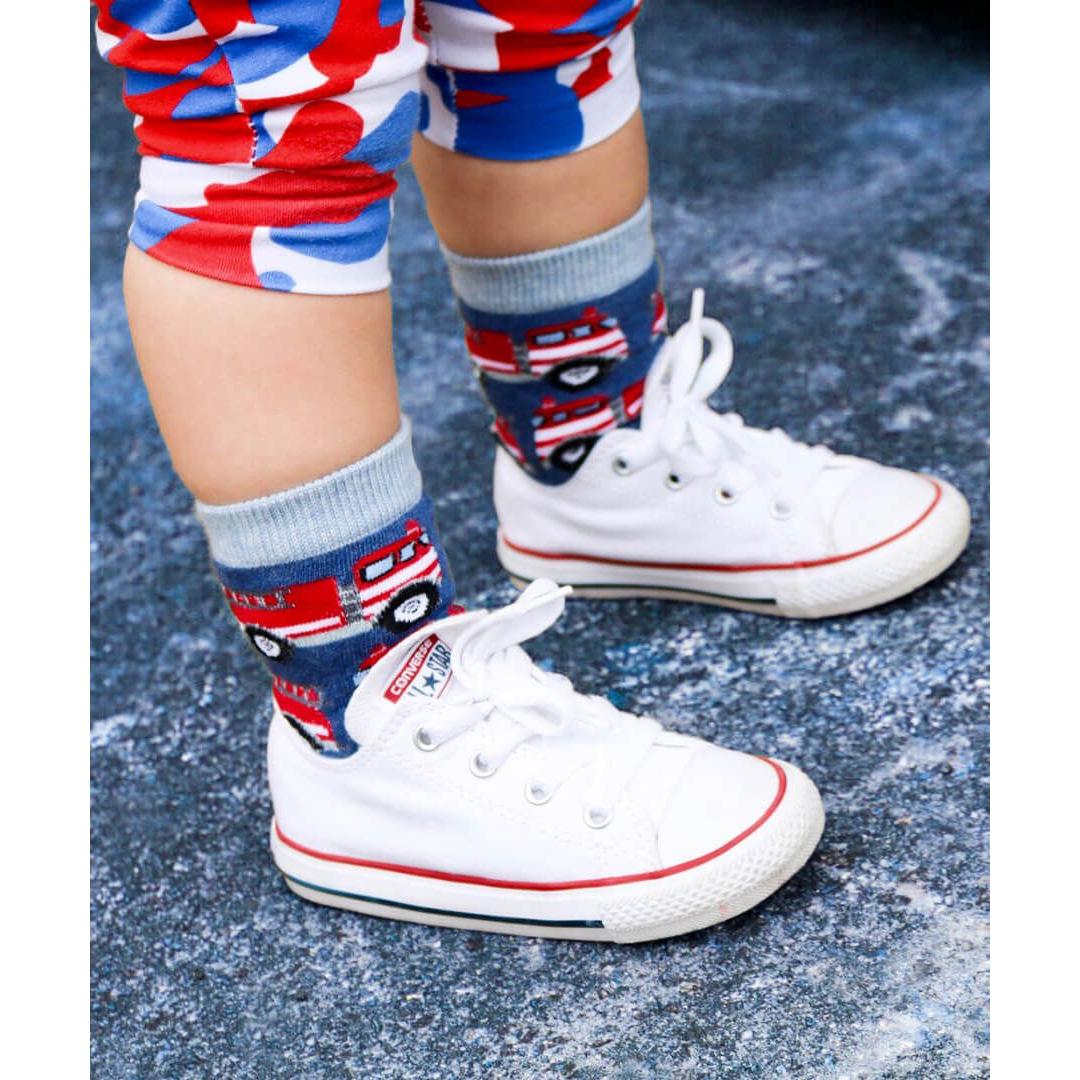 Jefferies Rescue Vehicles Crew Socks 3 Pair Pack