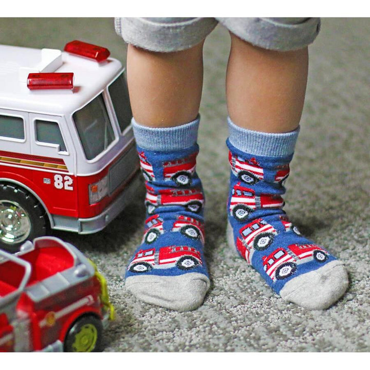 Jefferies Rescue Vehicles Crew Socks 3 Pair Pack