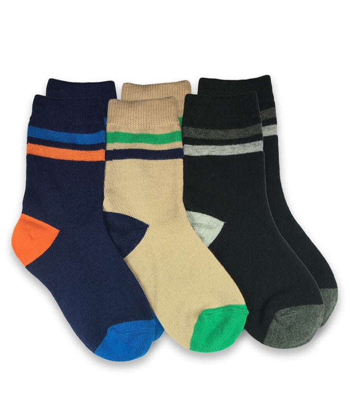 Jefferies Socks Multi Stripe Crew Socks (single pair) (assorted)
