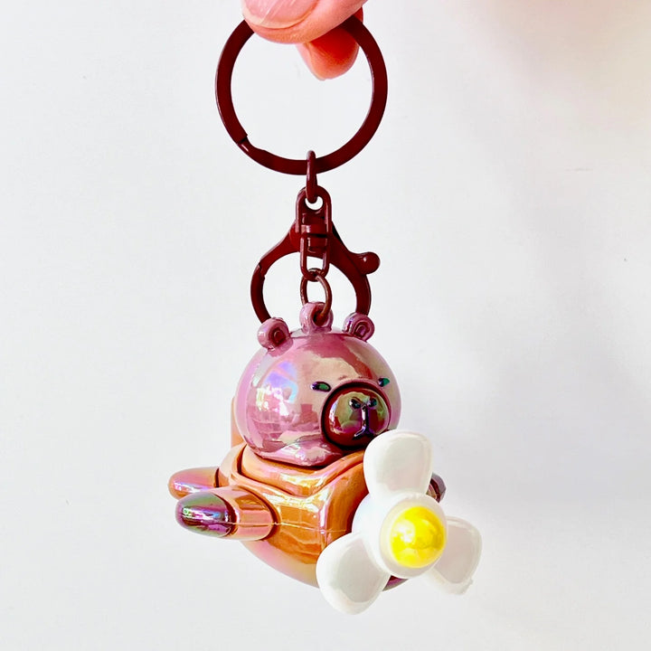 Capybara Ace Airplane Key Charm