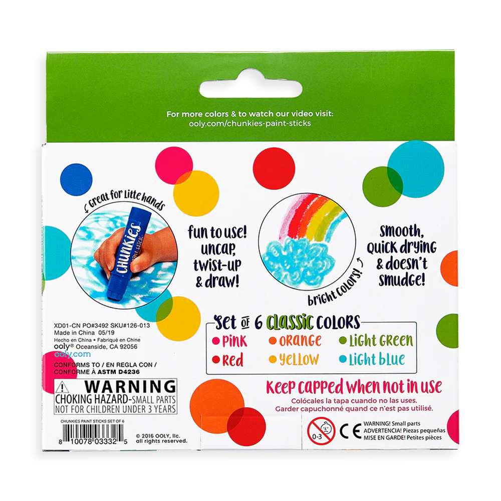 Chunkies Paint Sticks - Classic Pack