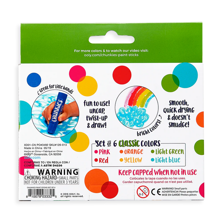 Chunkies Paint Sticks - Classic Pack