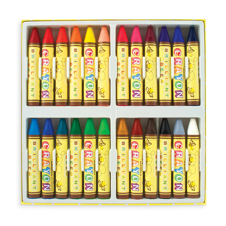 OOLY Brilliant Bee Crayons (set 24)