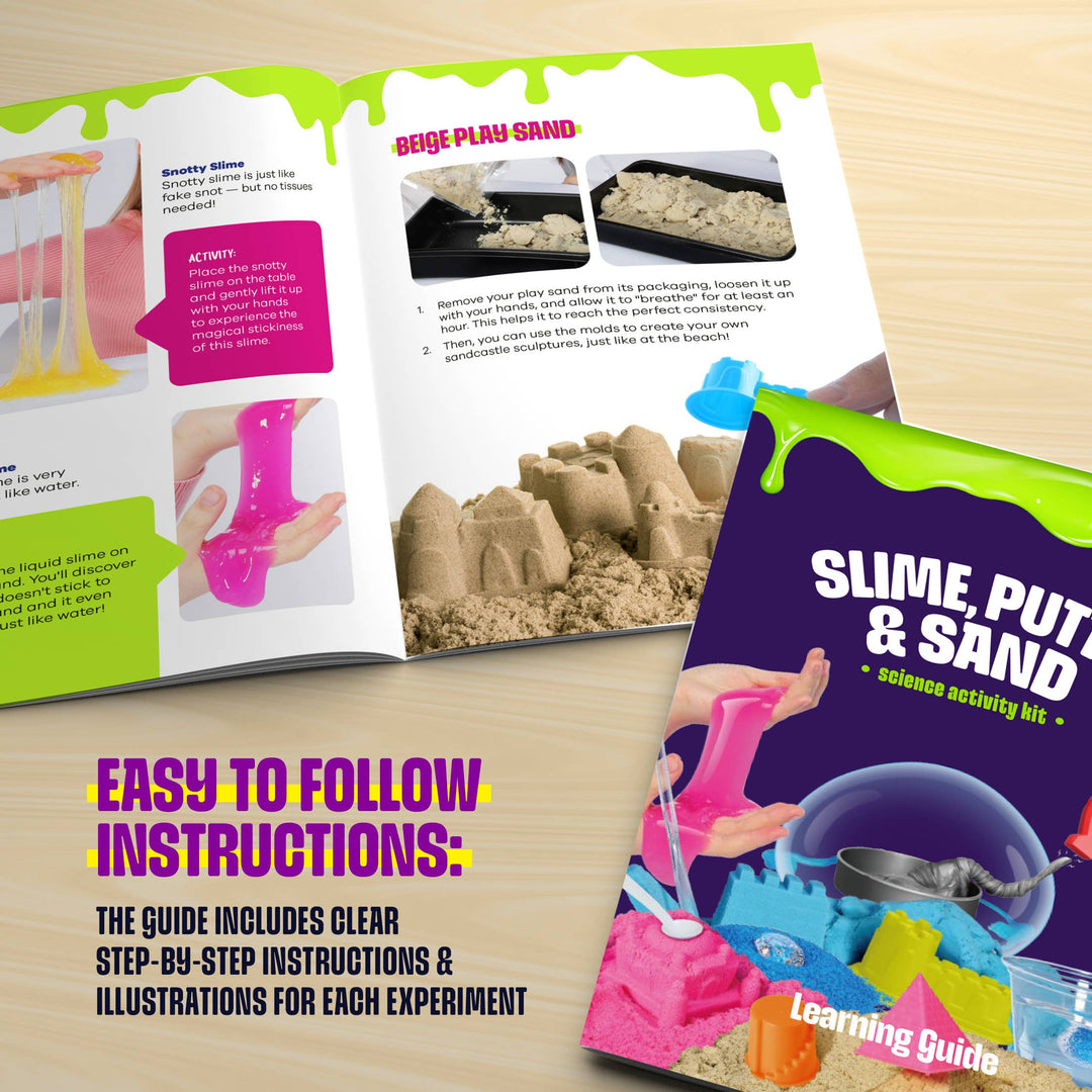 Dan&Darci Slime, Putty & Sand Sensory Science Kit