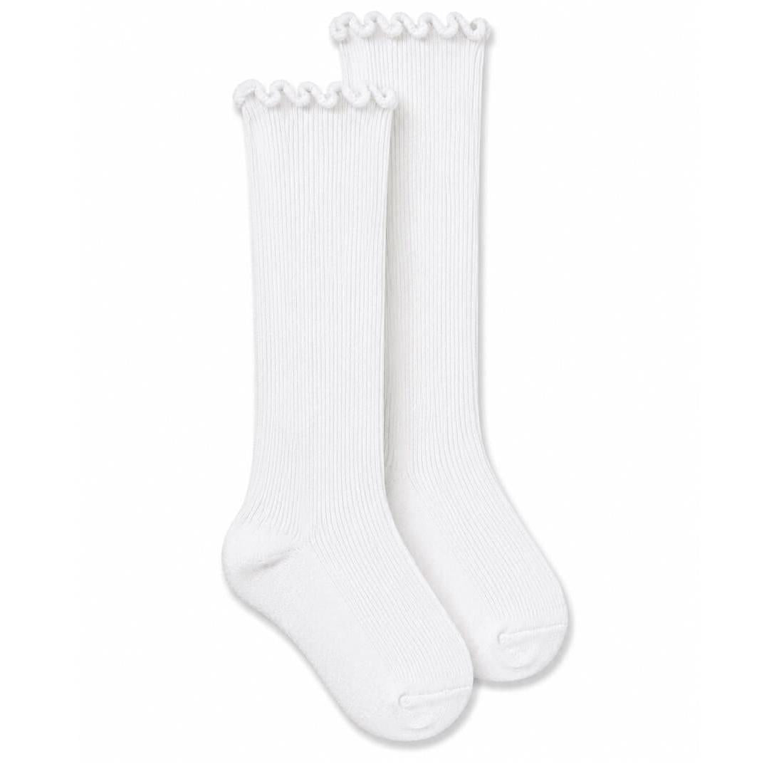 Jefferies Socks Seamless Smooth Toe Ripple Edge Knee High Socks 1 Pair