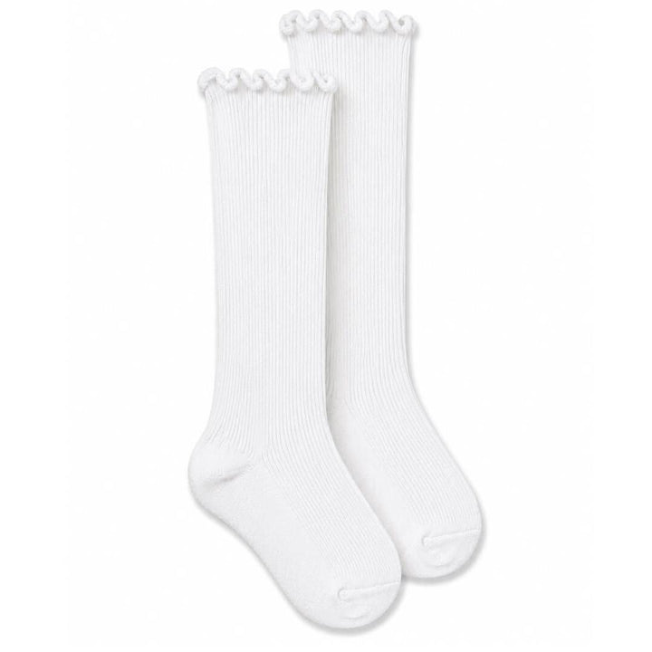 Jefferies Socks Seamless Smooth Toe Ripple Edge Knee High Socks 1 Pair