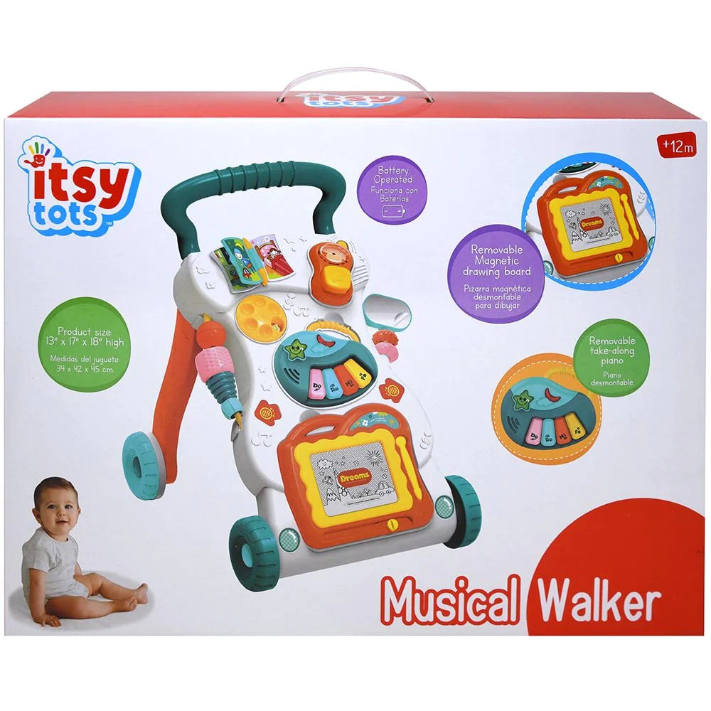 Itsy Tots Baby Activity Walker With Sound in Color Box