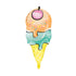 Birthday Sweets 3-D Ice Cream Mylar Balloon - 23"