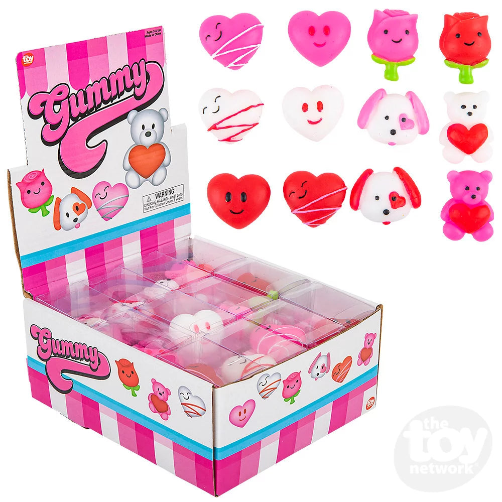 1.5" Valentines' Gummy Characters (Assorted - Random Pick)