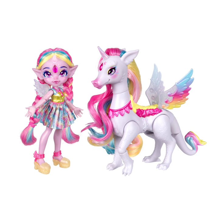 Magic Mixies Pixlings Doll & Unicorn – Shimmerverse Series