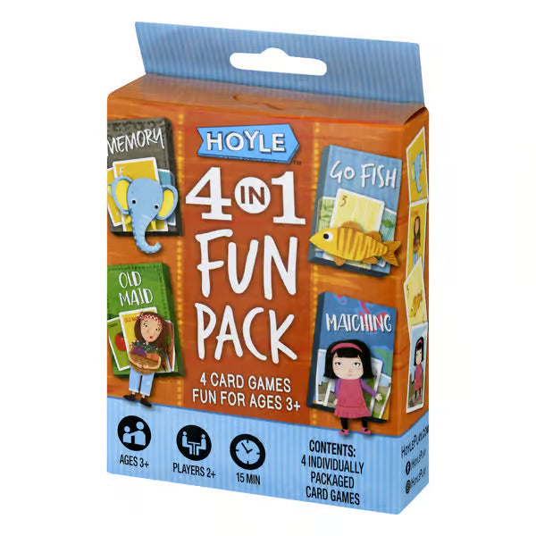 Hoyle 4-in-1 Fun Pack Kids Card Games (Age 3+)