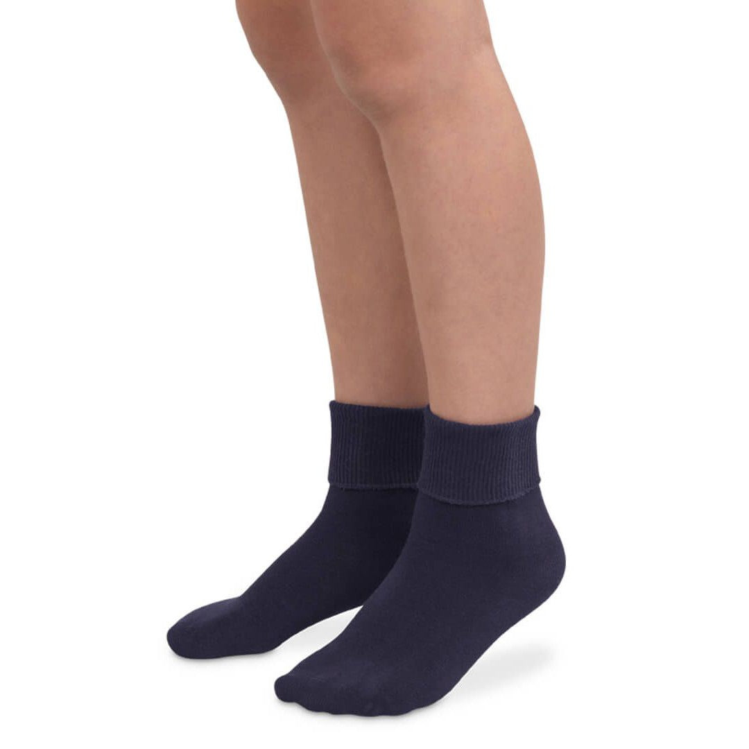Jefferies Socks Smooth Toe Turn Cuff Socks 1 Pair - Seamless Toe