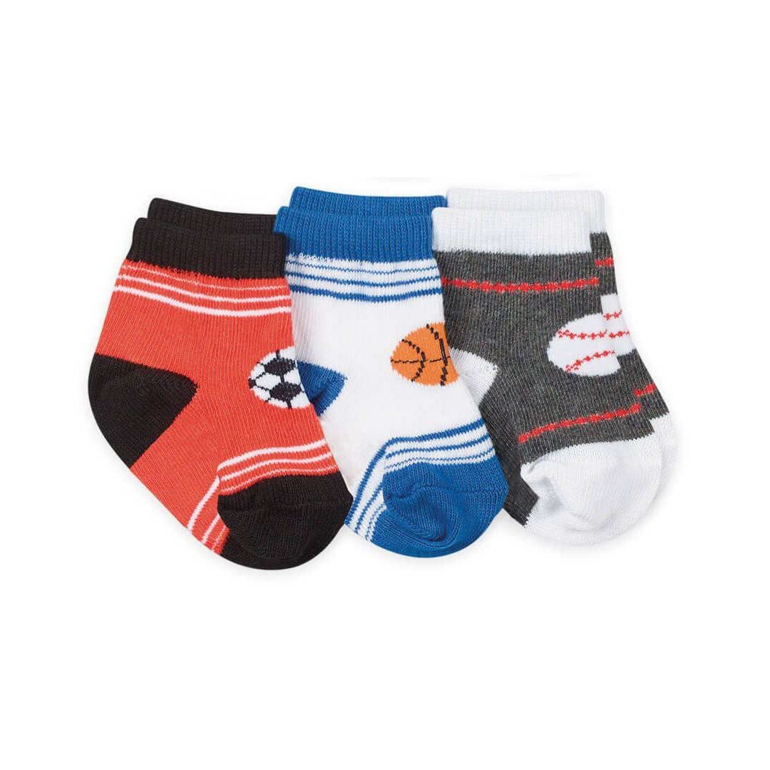 Jefferies Socks Sports Crew Ankle Socks 3 Pair Pack