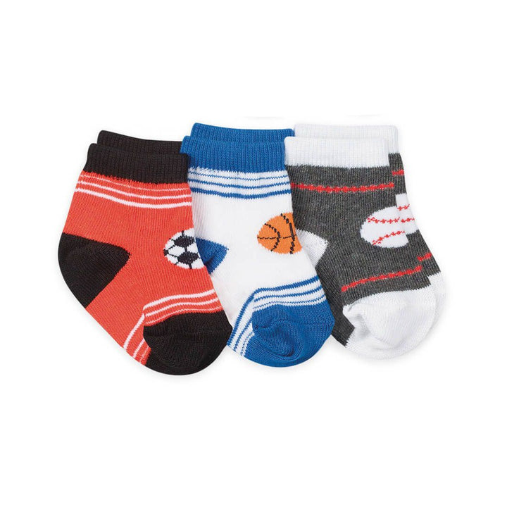 Jefferies Socks Sports Crew Ankle Socks 3 Pair Pack