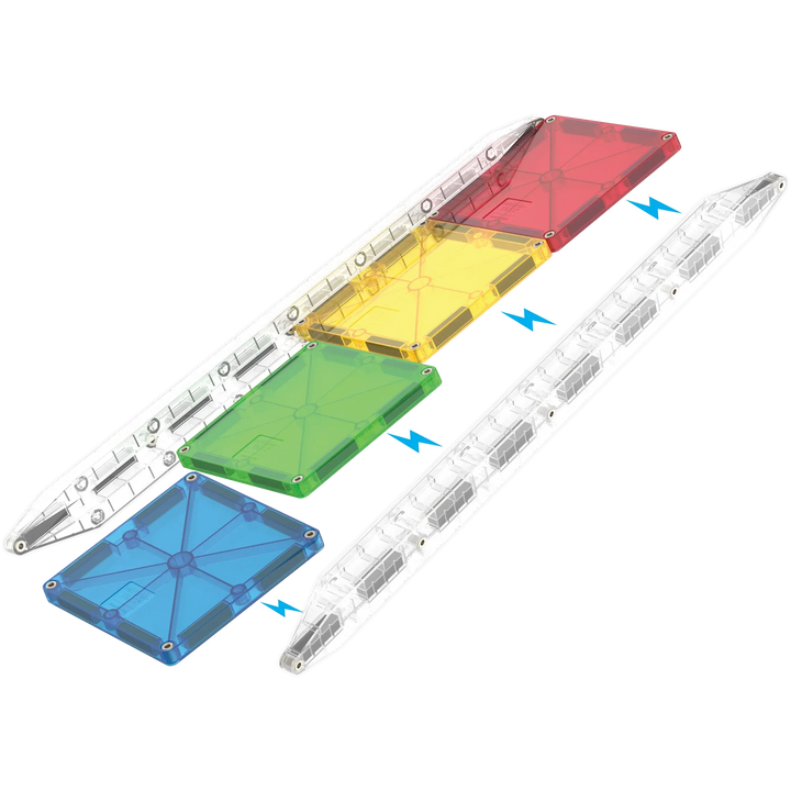 Magna-Tiles Rail Racers Deluxe 90-Piece Set