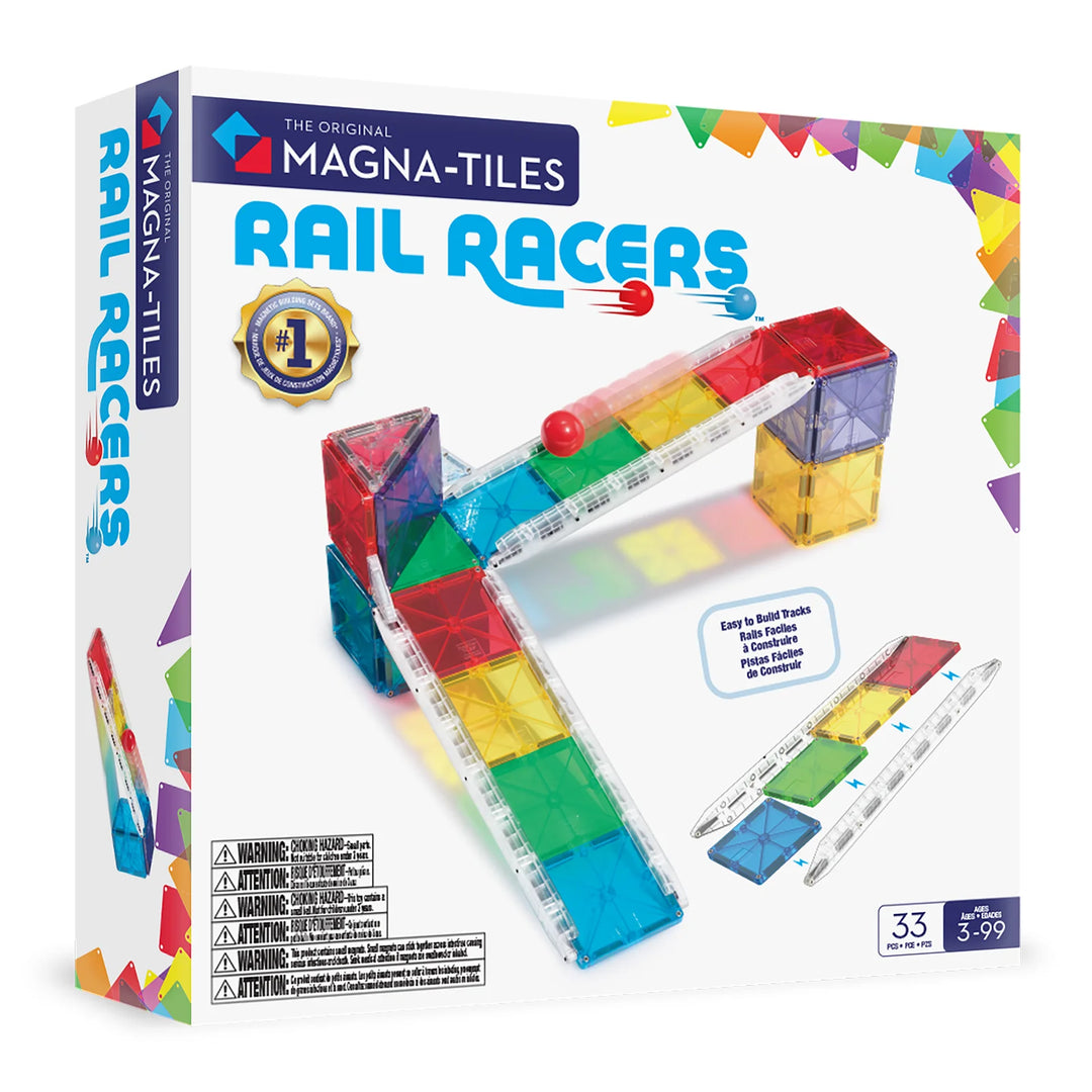 Magna-Tiles Rail Racers™ 33 Piece Set