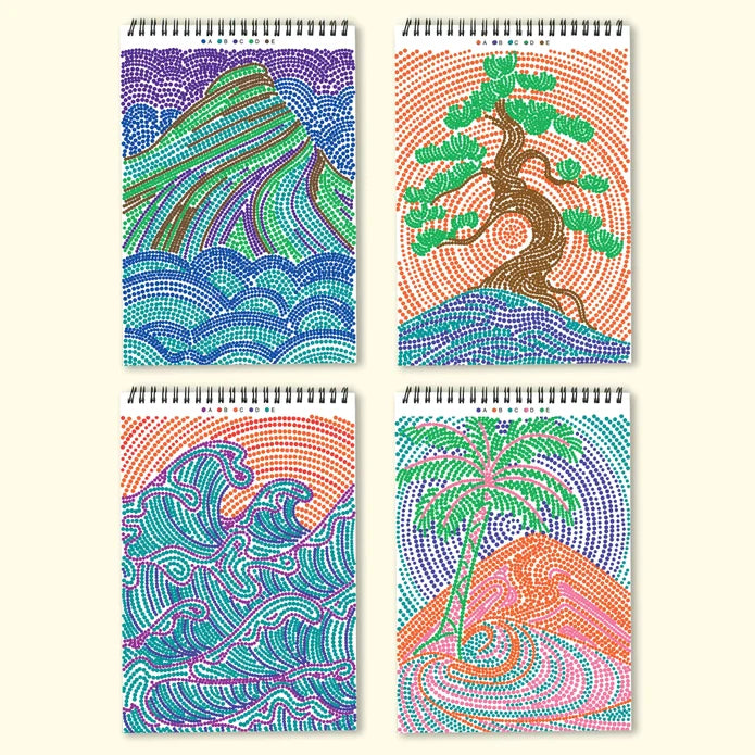 Lifelines FlowArt Dot-By-Letter Landscapes Guided Art Meditations