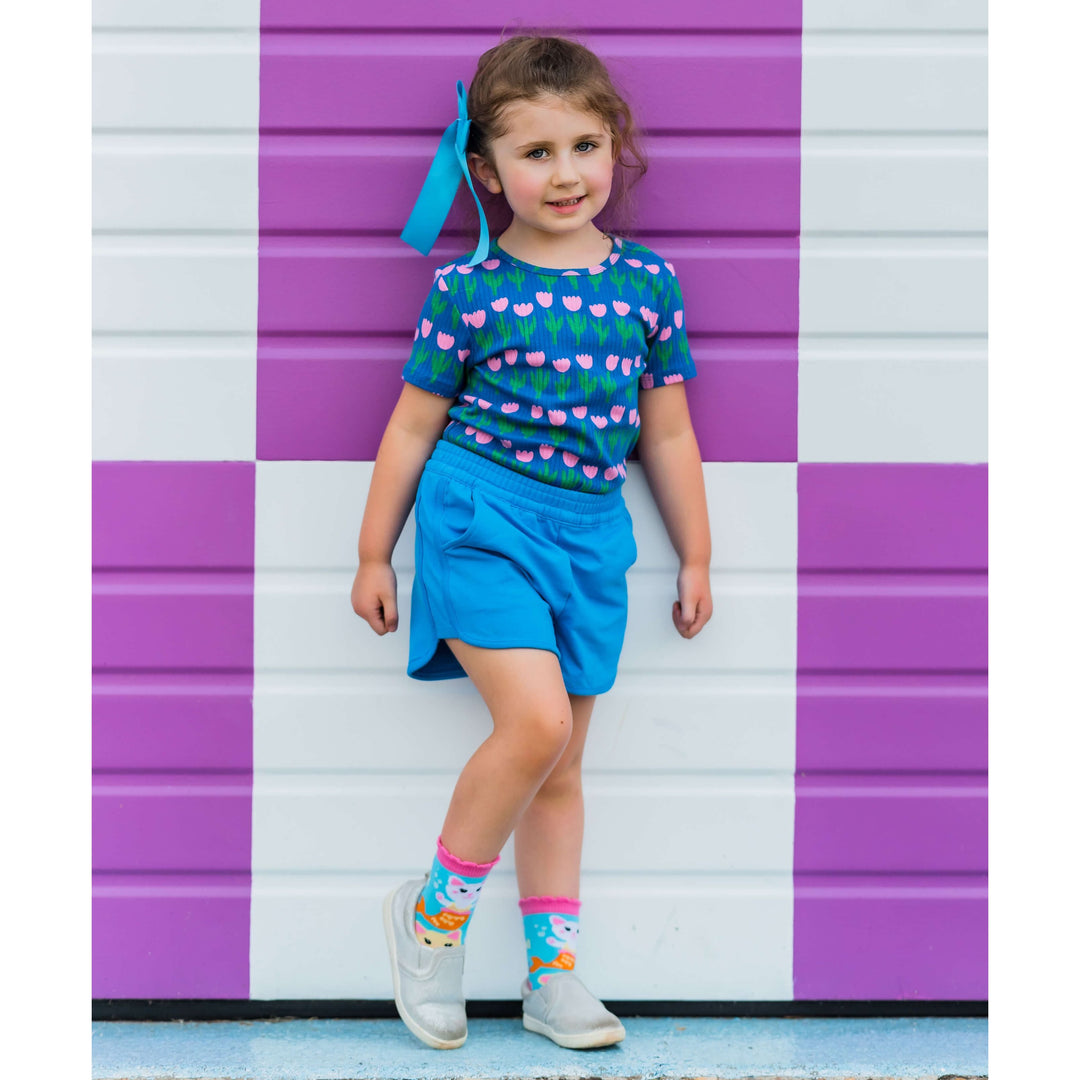 Jefferies Socks Mermaid Crew Socks 6 Pair Pack