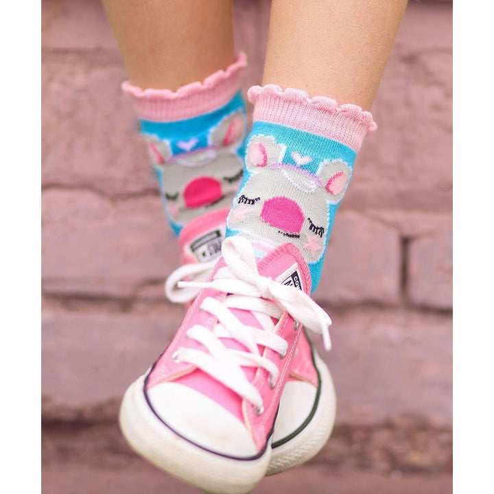 Jefferies Girls’ Cute Animal Crew Socks – 3 Pair Pack