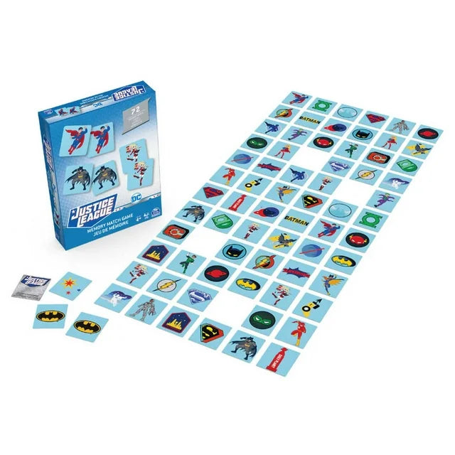 DC Justice League Memory Match Game