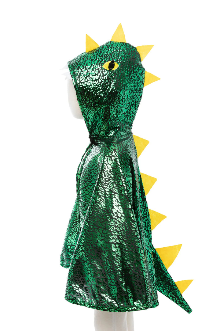 Great Pretenders Toddler Dragon Cape Green Metallic (2–3T)