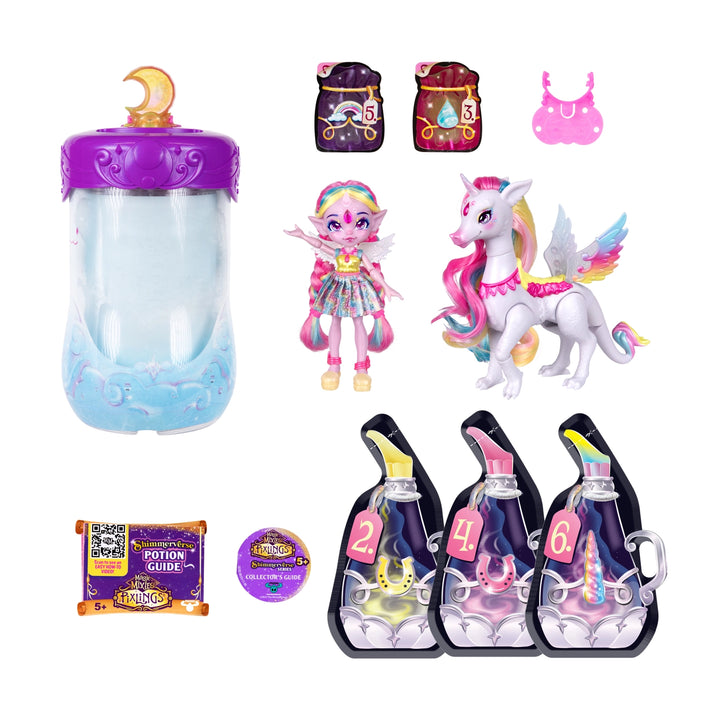 Magic Mixies Pixlings Doll & Unicorn – Shimmerverse Series