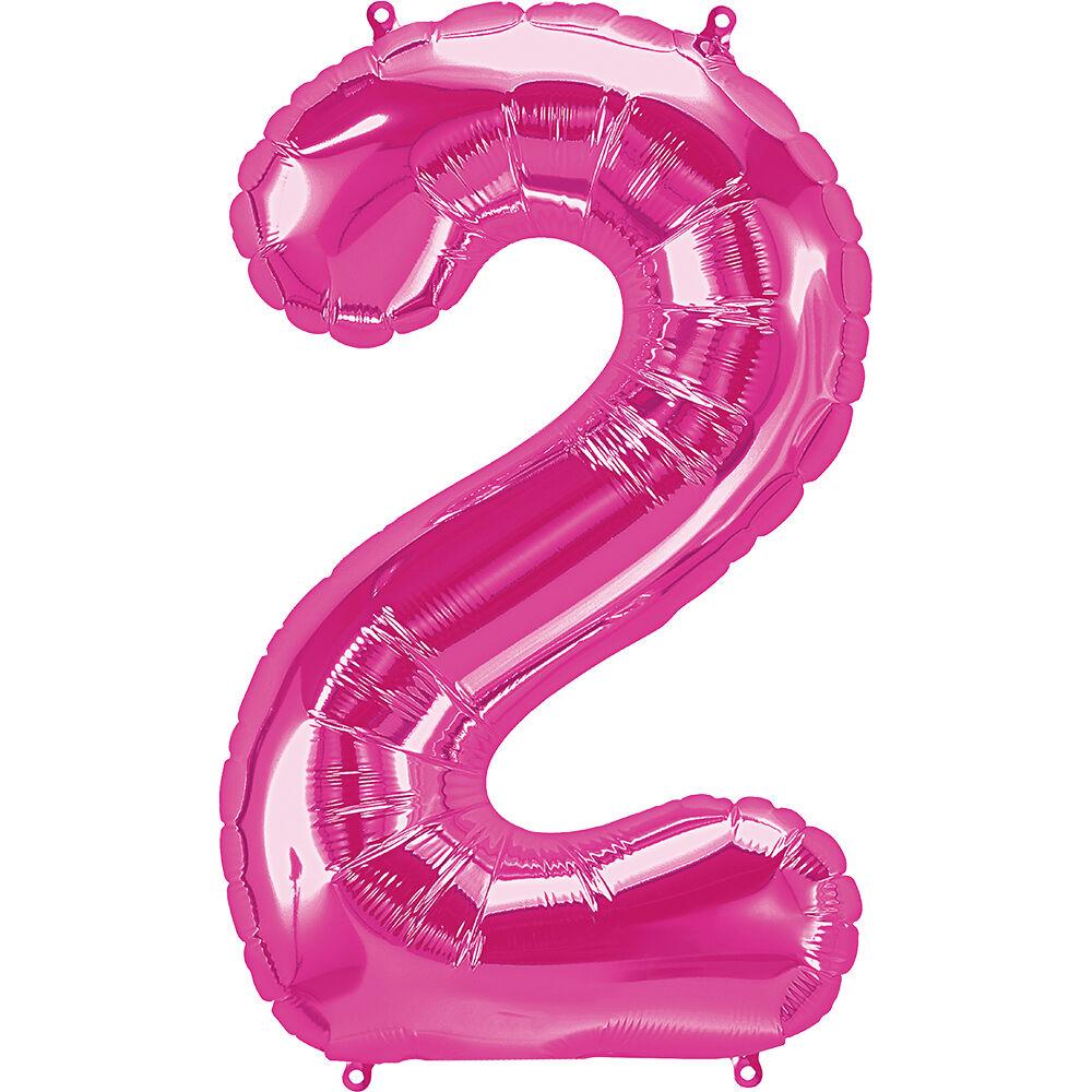 Number Balloons  34"- Pink