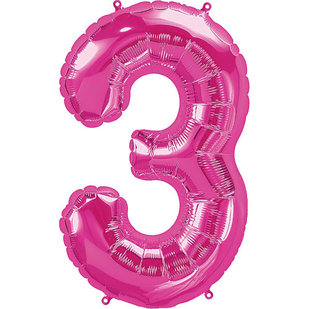 Number Balloons  34"- Pink