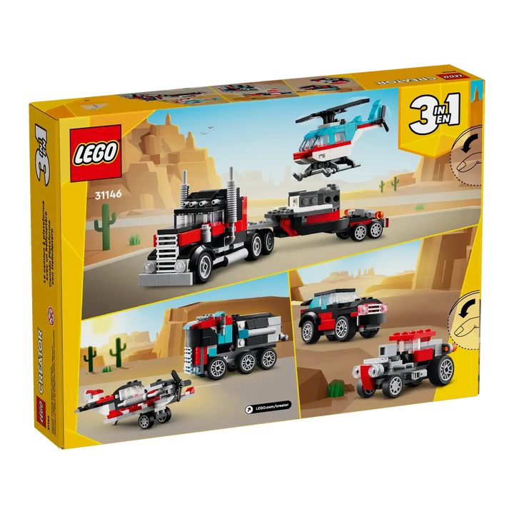 LEGO® Creator Flatbed Truck with Helicopter (31146)