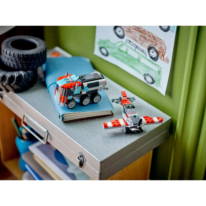 LEGO® Creator Flatbed Truck with Helicopter (31146)