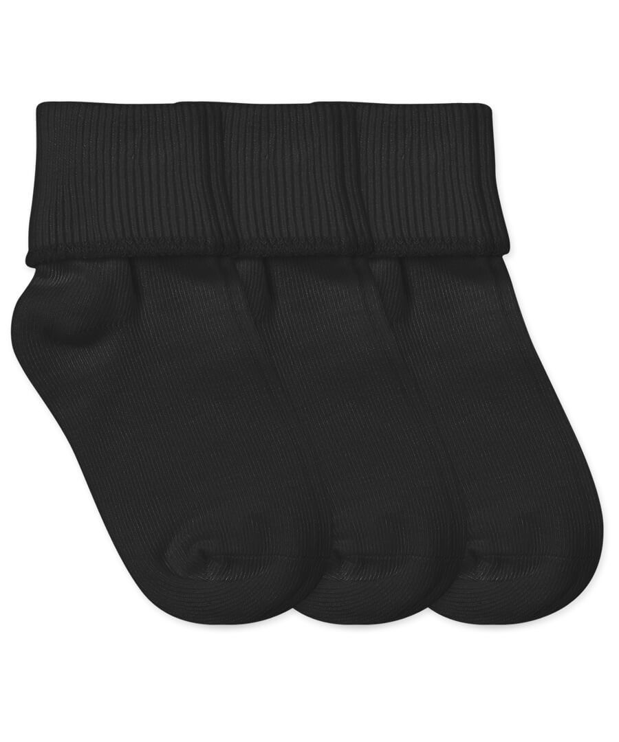 Jefferies Socks Smooth Toe Turn Cuff Socks (3 Pair Pack)