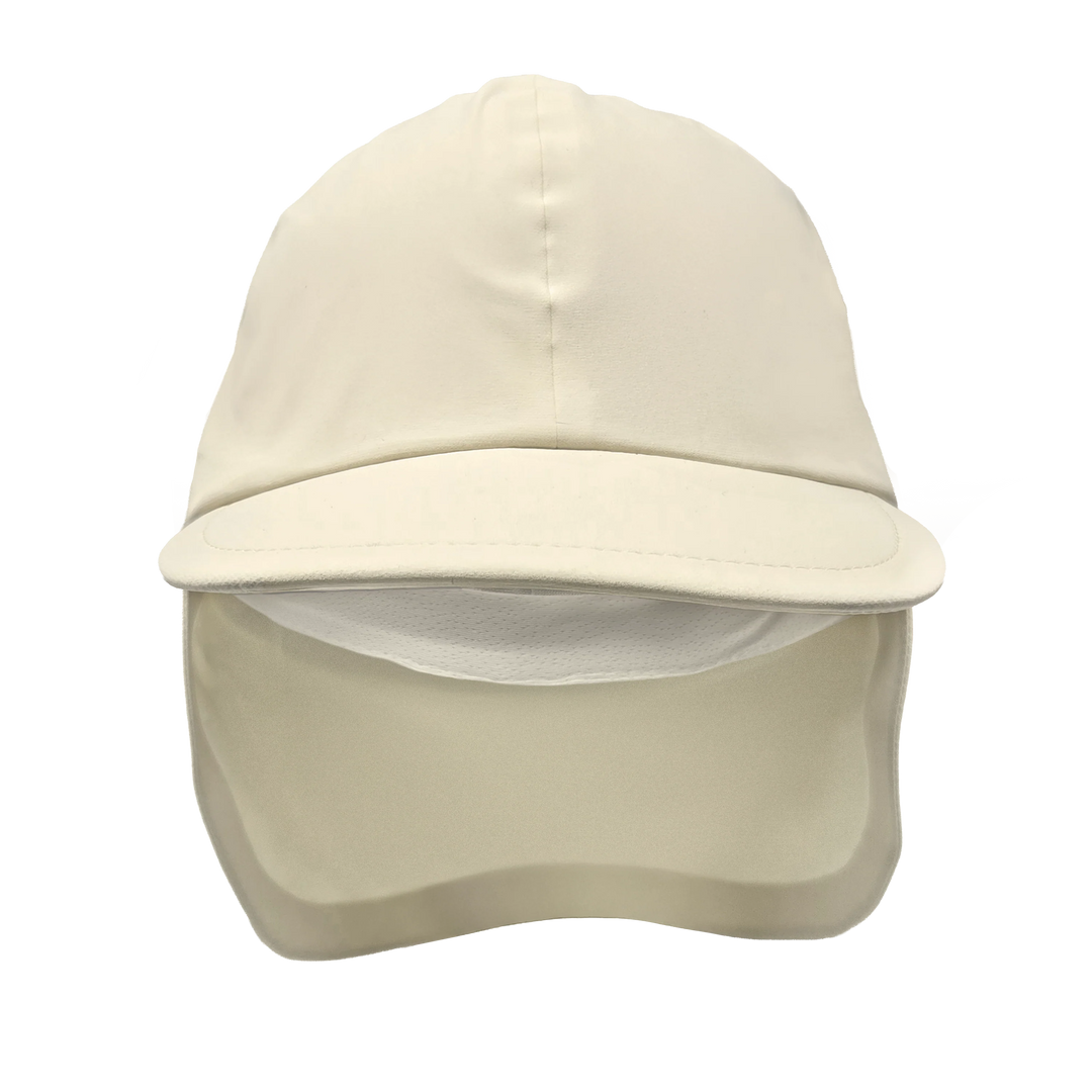 Beige baseball cap on a white background