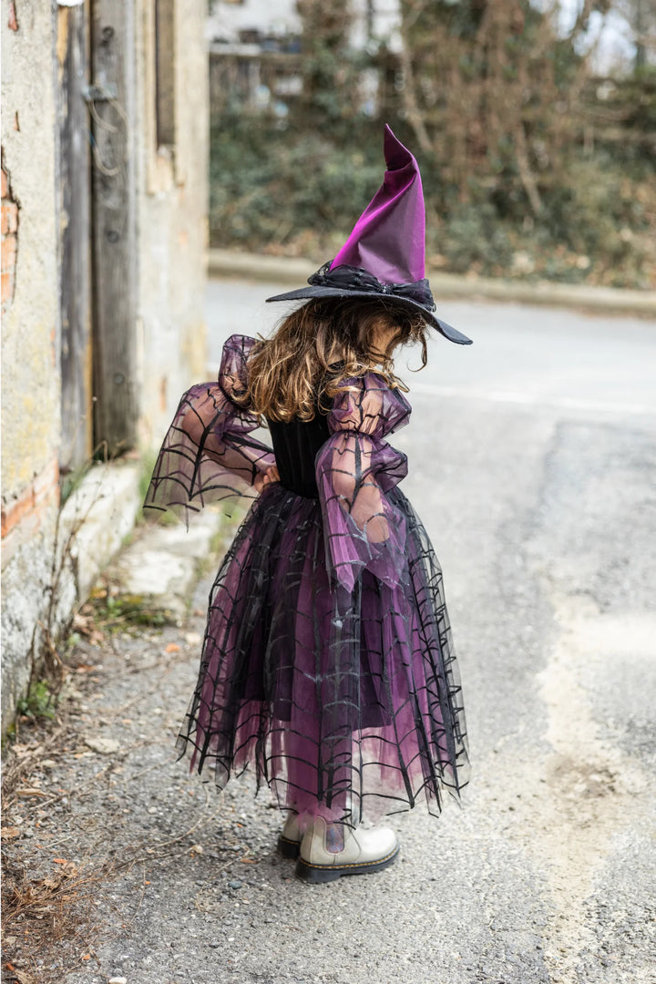 Great Pretenders Amethyst the Spider Witch Dress with Hat ( Size 5-6 Years)
