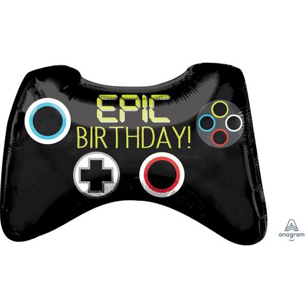 28" Epic Birthday Controller Mylar Balloon