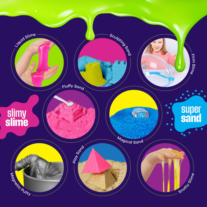 Dan&Darci Slime, Putty & Sand Sensory Science Kit