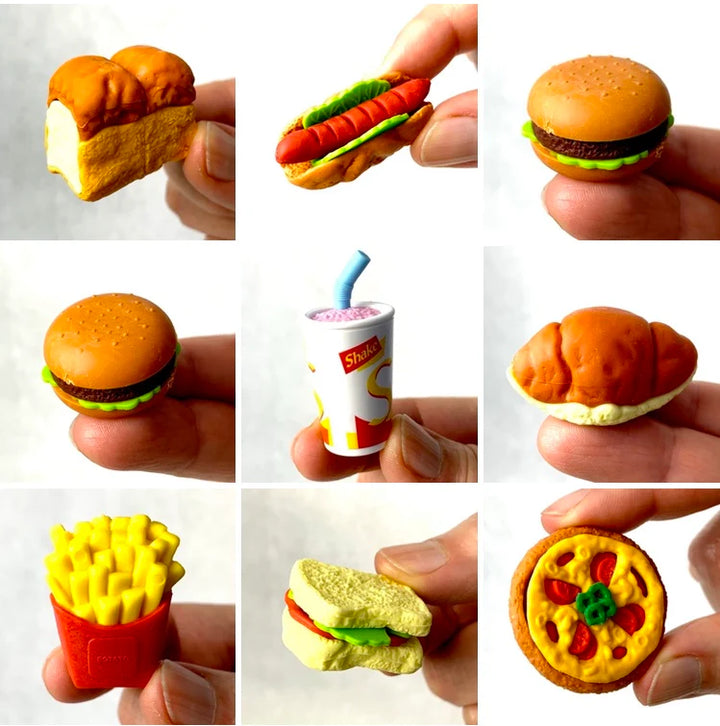 Iwako Fast Food Puzzle Erasers (Assorted)