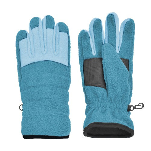 Grand Sierra Girls Microfleece 2-Tone Gloves Size 7-16