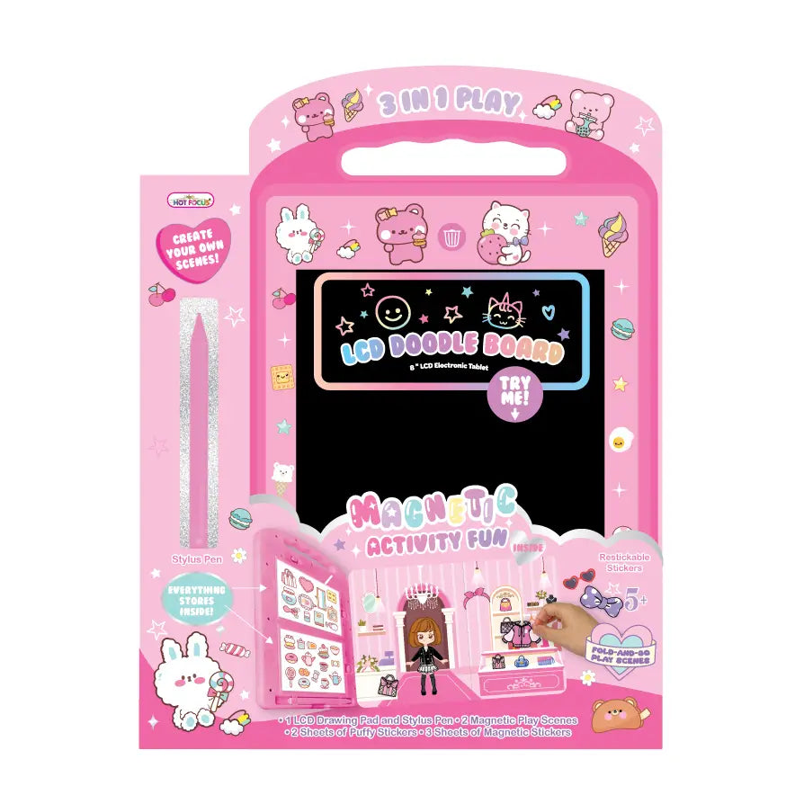 Hot Focus LCD Doodle Board &amp; Magnetic Activity Fun - Critters