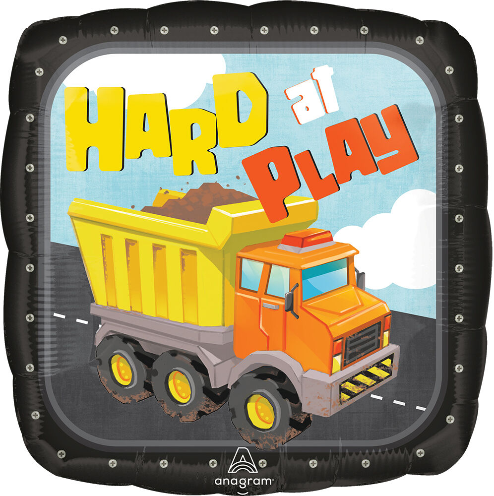 Hard at Play Construction Balloon – 17" Mylar